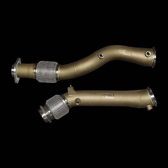 Project Gamma BMW S58 Stainless Steel Catless Downpipes