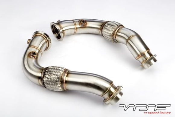 VRSF Stainless Steel Catless Downpipes for V8 S63/N63 08-16 BMW 550i, 650i, 750Li, X5, X6 X5M & X6M